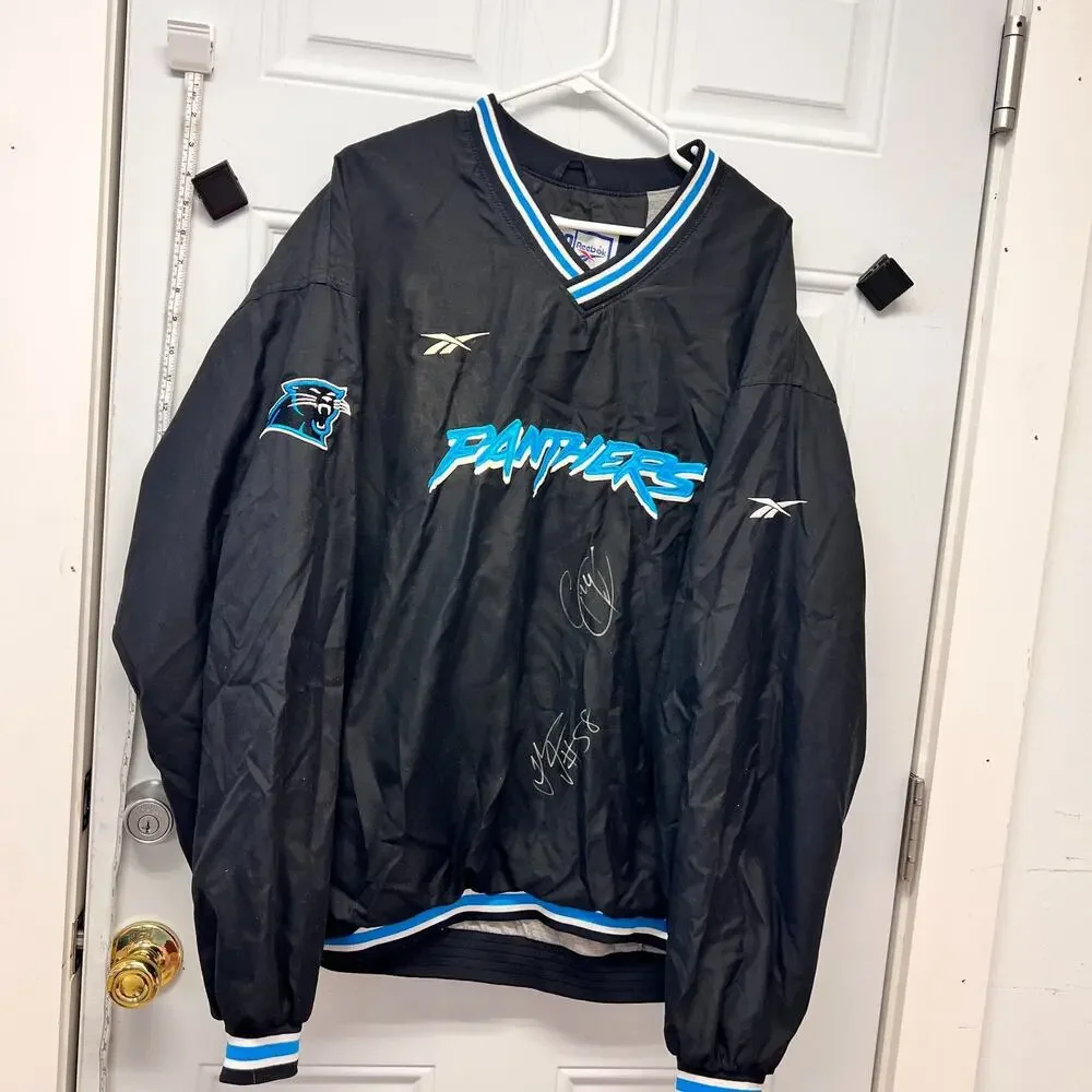 Signed Panthers XXL Pullover ProLine Reebok Vintage NOC3636